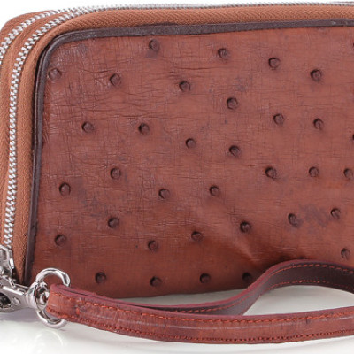 Ví nữ da đà điểu 2 khóa Huy Hoàng nhiều màu HT3440-41-42-43