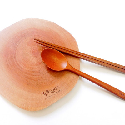 Tấm Lót Tròn Bằng Gỗ Xà Cừ Tự Nhiên - VAGOO - Làm Thủ Công Chống Thấm, Chống Ẩm Mốc, An Toàn Cho Sức Khoẻ