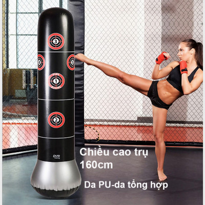 Bao trụ đấm bốc phản xạ tự cân bằng Pure boxing 1.0 kèm bơm cao 155cm (Tặng kèm 1 món quà tri ân) - Hàng chính hãng