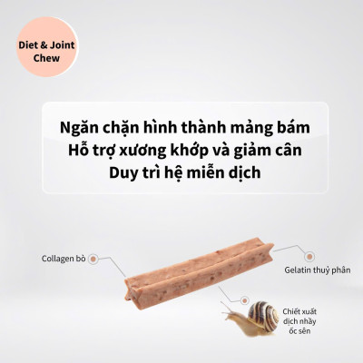 THANH GẶM KHÔNG BÉO KHOẺ XƯƠNG,TĂNG MIỄN DỊCH,LOẠI BỎ CAO RĂNG LAMER DIET & JOIN CHEW TỪ NHÂN SÂM 150g