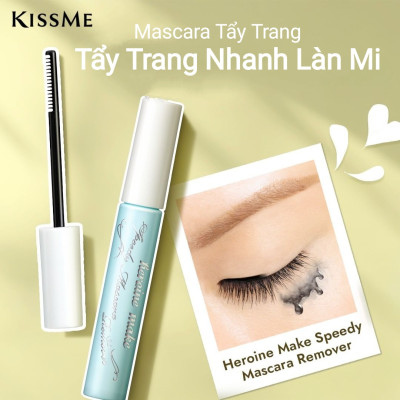 [Bản giới hạn] Set Mascara Chuốt Dài Mi Và Mascara Tẩy Trang Mi Kissme Heroine Make (2 cây)