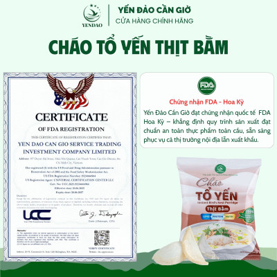 Yến Đảo - Gói Cháo Yến Thịt Bằm Chất Lượng Giàu Dinh Dưỡng Ăn Liền Tiện Lợi Cho Mọi Người