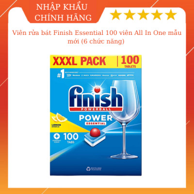 Viên rửa bát Finish All in one 90 viên hương chanh