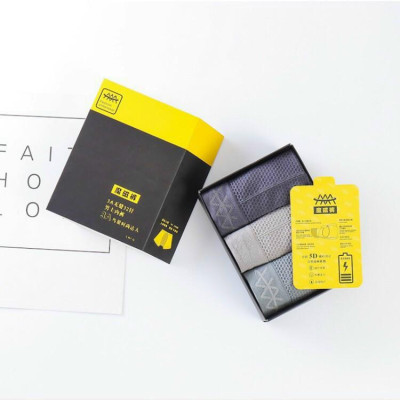 Hộp 3 quần sịp đùi (quần lót nam) cao cấp cotton siêu mềm co giãn 4 chiều 5D (45-70kg)