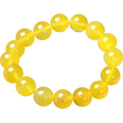 Vòng tay phong thủy nữ đá mã não vàng MS55