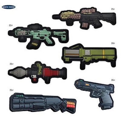 Patch_ miếng dán velcro PVC súng_tên lửa vác vai_chiến thuật