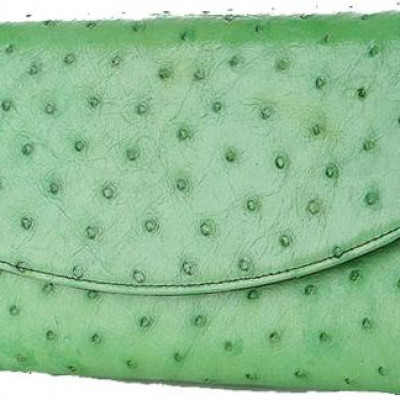 Túi xách nữ da đà điểu Huy Hoàng đeo chéo màu xanh lá HT6435