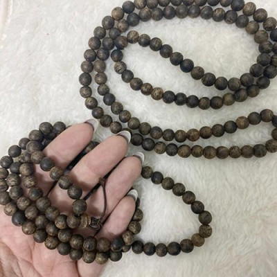 Vòng chuỗi trầm hương 108 hạt dành cho nam nữ cao cấp Tâm An Nhiên mang lại phong thuỷ tốt và tập niệm