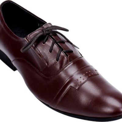 Giày Tây Nam Huy Hoàng HT7108 - Nâu