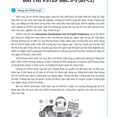 Vstep - Chinh Phục Đề Thi Vstep Bậc Năng Lực Từ B1 Đến C1 
 (MGB)