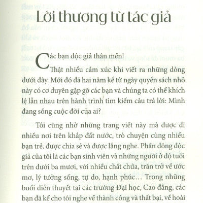 Mình Đang Sống Cuộc Đời Của Ai? (Tái bản lần thứ 2 có bổ sung - năm 2023)