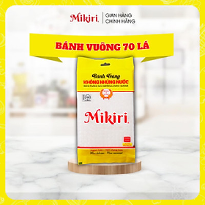 Combo lựa chọn - Bánh tráng vuông Mikiri không nhúng nước lớn 70 lá x 210gr