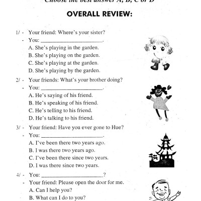 Bài Tập Trắc Nghiệm Tiếng Anh Lớp 8