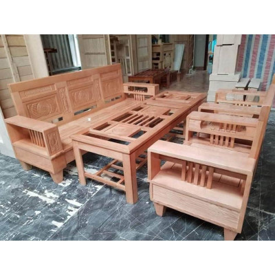 Bộ ghế phòng khách làn bằng gỗ sồi hoàn toàn