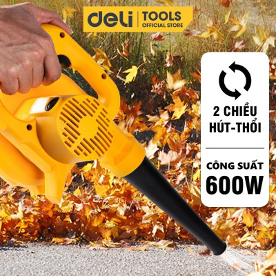 Máy Thổi Bụi Hút Bụi Cầm Tay 2 Chiều Deli Đa Năng - Tùy Chỉnh Tốc Độ 12000 Vòng/Phút Công Suất 600W - DL661600