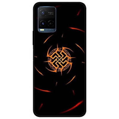 Ốp lưng dành cho Vivo Y21 - Vivo Y21s mẫu Năng Lượng Đỏ Đen