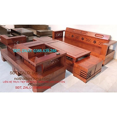 Bộ ghế đối gỗ sồi Nga BG053