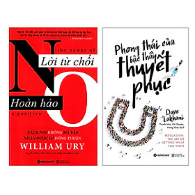 Combo Sách Kỹ Năng Bán Hàng: Lời Từ Chối Hoàn Hảo + Phong Thái Của Bậc Thầy Thuyết Phục