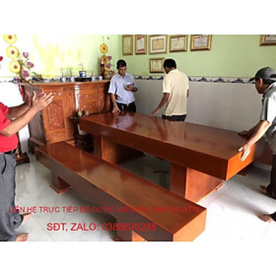 Bộ bàn ghế K3 nguyên khối hộp gỗ xoan đào K31