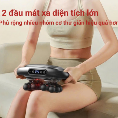 Máy Massage Toàn Thân Cầm Tay , Máy Mát Xa Đấm Lưng, Chân, Tay, Vai, Cổ 12 Đầu, 16 Đầu, 20 Đầu, 22 Đầu GDV - Hàng Chính Hãng
