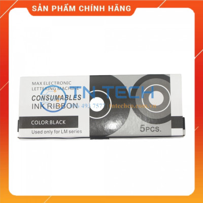 Ruy băng mực MAX PT-IR300B - 12MM x 50M - Dùng cho máy in ống lồng MAX [Hàng nhập khẩu]