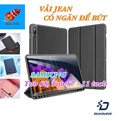 Bao da chống sốc cho SamSung Galaxy Tab S8 có ngăn đựng bút - Hàng chính hãng