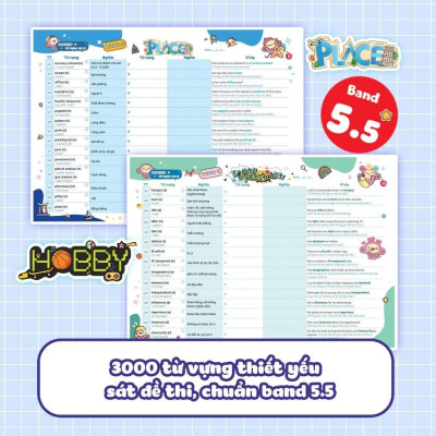 Sách - Takenote Ielts 3000 Từ Vựng Theo Chủ Đề - Band 5.5 - Tập 2 - Megabook