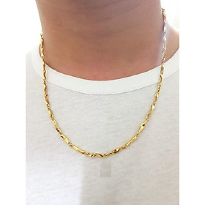 Dây Chuyền Phong Cách Hàn Quốc Nam Mạ Vàng + TẶNG LÁ BỒ ĐỀ MAY MẮN TÀI LỘC ĐỂ VÍ ĐIỆN THOẠI