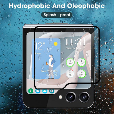 Dán kính cường lực cho Samsung Galaxy Z Flip 7 , Z Flip 6 Full màn hình phụ nano bền, đẹp, hiệu Kuzoom -hàng chính hãng