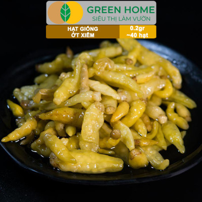 Hạt Giống Ớt Xiêm Greenhome, Gói 0,2gr, Dễ Trồng, Sai Trái, Siêu Cay G09