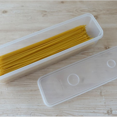 Combo hộp đựng đũa thìa, mỳ ống cất gọn có nắp đậy Sanada 1.3L hàng Made in Japan