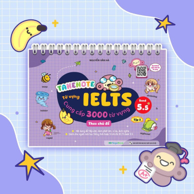 Sách - Takenote Ielts 3000 Từ Vựng Theo Chủ Đề - Band 5.5 - Tập 2 - Megabook