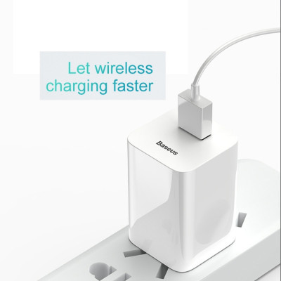 Củ Sạc Nhanh Baseus Công Suất 24W, 3A, Qualcomm QC3.0 - Hàng Chính Hãng