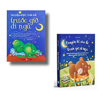 Sách - Combo 2 cuốn - Truyện đọc cho bé trước giờ đi ngủ ( mới nhất ) -Truyện kể cho bé trước giờ đi ngủ Giúp Bé Phát
