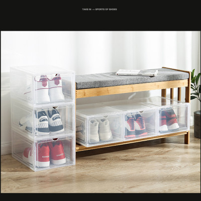 COMBO 5 HỘP ĐỰNG GIÀY NHỰA CỨNG CAO CẤP -NẮP TRONG SUỐT TÍCH HỢP NAM CHÂM HÍT