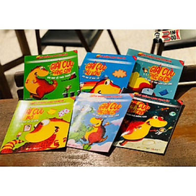 (Song ngữ Anh – Việt) [In màu toàn bộ] Combo 6c CHÚ KHỦNG LONG THAM ĂN - Tom Fletcher – minh họa Garry Parsons – Hà Giang Books – bìa mềm