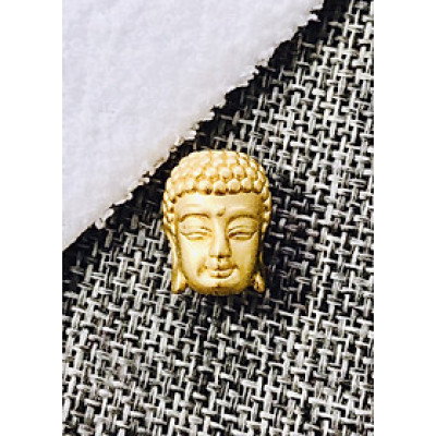 Charm bạc hình đầu phật lớn xỏ ngang - Ngọc Quý Gemstones