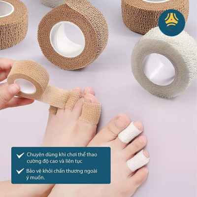 COMBO 2 CUỘN Băng vải quấn bảo vệ ngón chân giảm ma sát, chống chai sần khi mang giày - Giao Màu Ngẫu Nhiên