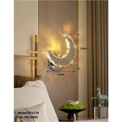 Đèn tường phale khói luxury decor tô điểm phòng khách,đèn vách,phale siêu sáng k9.