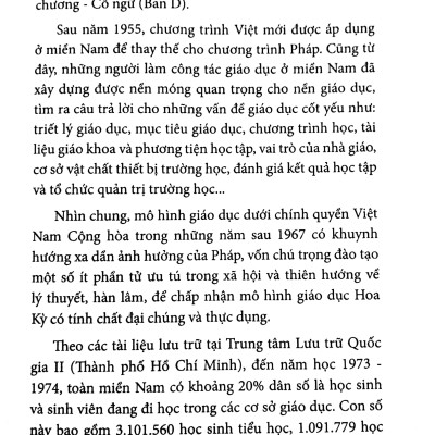 Giáo Dục Phổ Thông Miền Nam 1954-1975