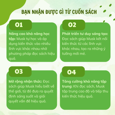 Sách - 5 Phương Pháp Học Tập Của Elon Musk - Những Điều Bình Thường Tạo Nên Con Người Phi Thường - Nhà Sách Ymate