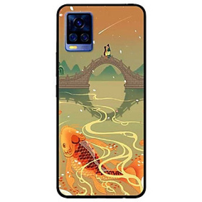 Ốp lưng dành cho Vivo V20 mẫu Chép Bên Cầu