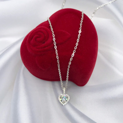 Dây Chuyền Nữ Bạc Hình Trái Tim BẠC HIỂU MINH DMD450