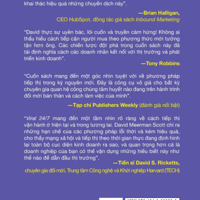 Sách - The New Rules Of Marketing And PR - Viral 24/7 - Những Nguyên Tắc Mới Của Tiếp Thị Và PR