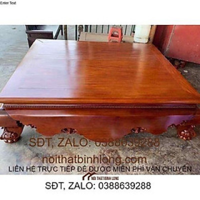 Sập Trơn Gỗ Gụ Chân 24 - hàng Siêu Vip - Tuyển vân chọn gỗ kỹ lưỡng - Liên hệ Shop để xem và đặt hàng