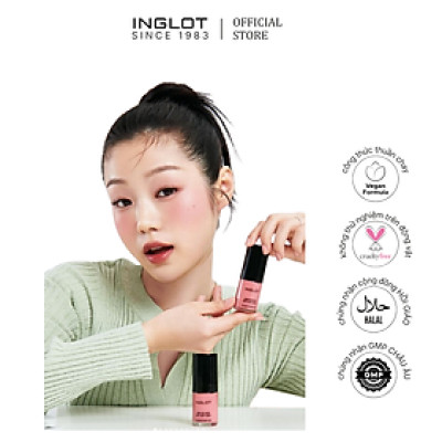 Má hồng kem nước thuần chay Liquid Face Blush Inglot (15ml)