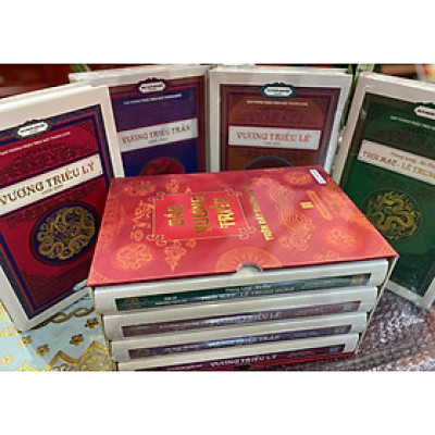 BỘ SÁCH “CÁC VƯƠNG TRIỀU TRÊN ĐẤT THĂNG LONG” (4 CUỐN). BẢN IN GIỚI HẠN BÌA CỨNG CÓ HỘP 