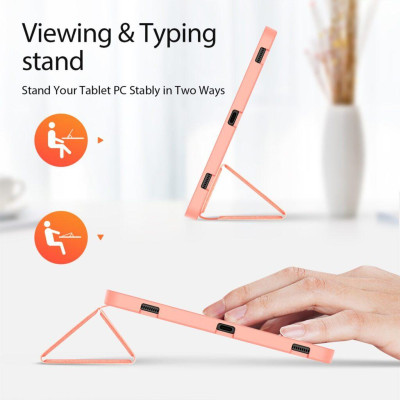 Bao da chống sốc cho Samsung Galaxy Tab S10+ Plus chính hãng Dux Ducis Domo có khay đựng bút - Hàng chính hãng