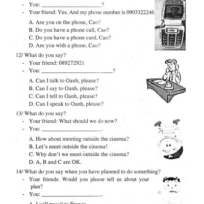 Bài Tập Trắc Nghiệm Tiếng Anh Lớp 8