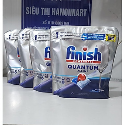 Viên rửa bát Finish Quantum 100 viên - Hàng chính hãng [12 chức năng]